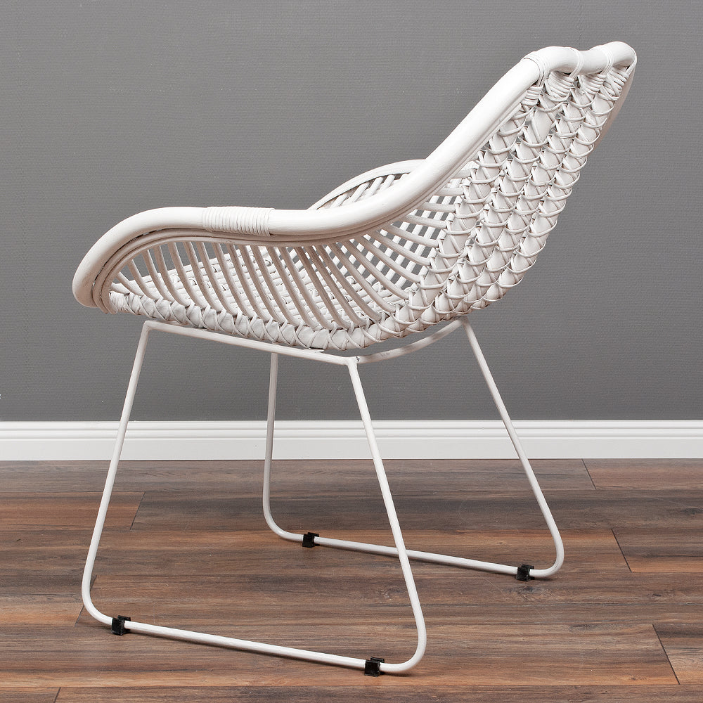 Rattan Armlehnenstuhl HATTAN White