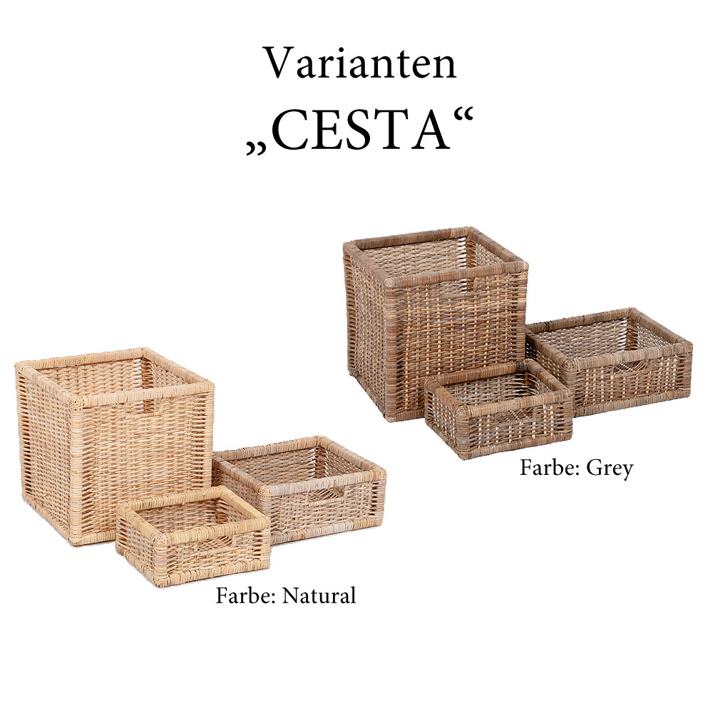 Rattan Korb CESTA-Med Natural