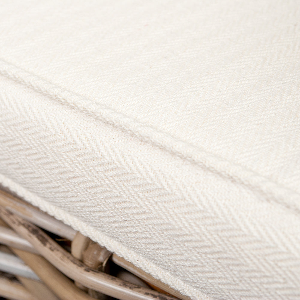 Rattan-Sessel CHARLOTTE Natural Grey inkl. Sitzkissen