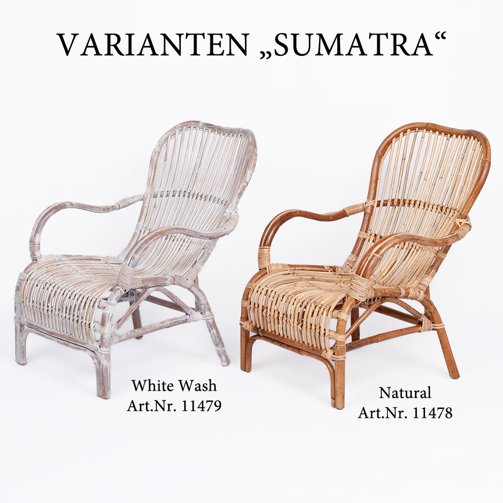 Rattan Sessel SUMATRA Natural ca. 66x88x82cm (BxHxT)