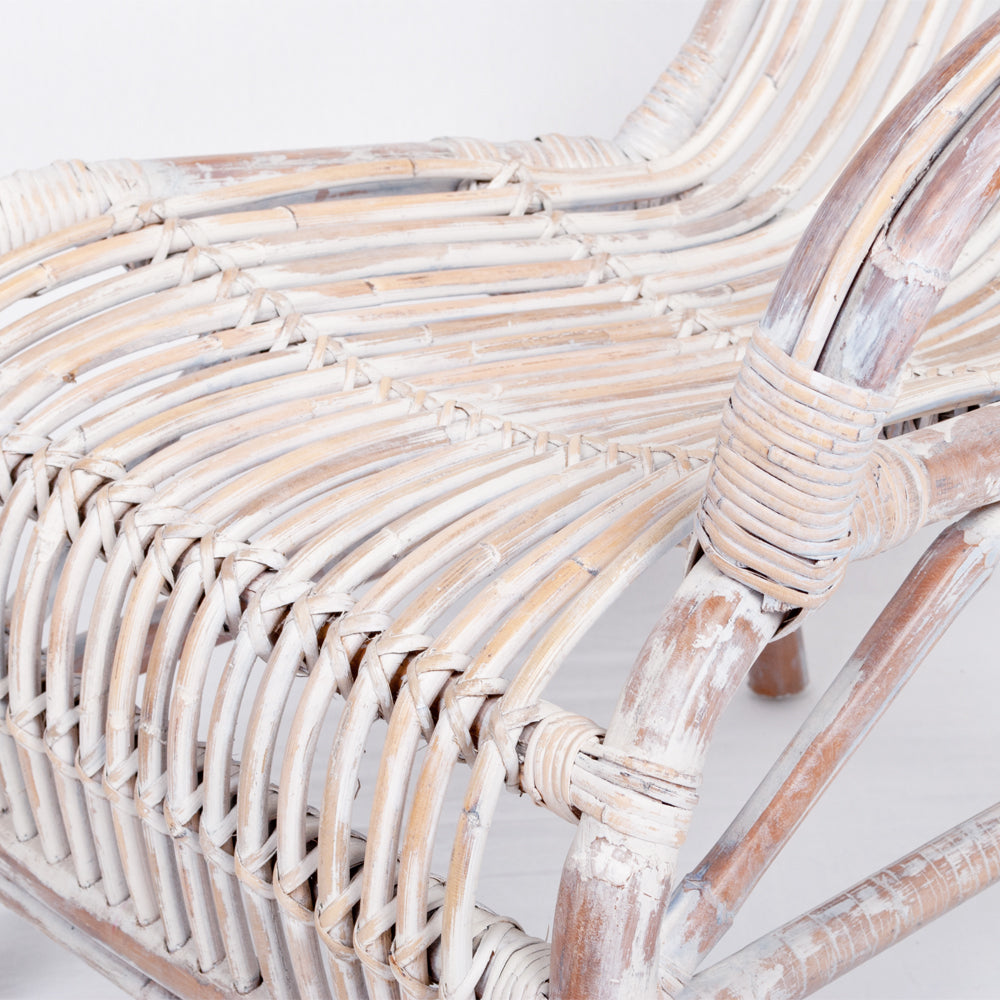 Rattan Sessel SUMATRA White Wash ca. 66x88x82cm (BxHxT)