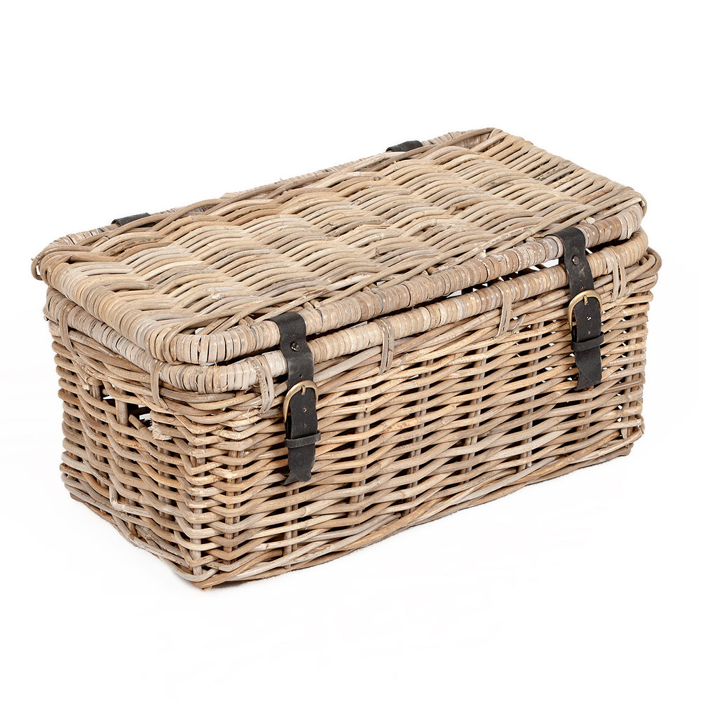 Rattan Truhe RESSY Grey ca. L60cm Couchtisch