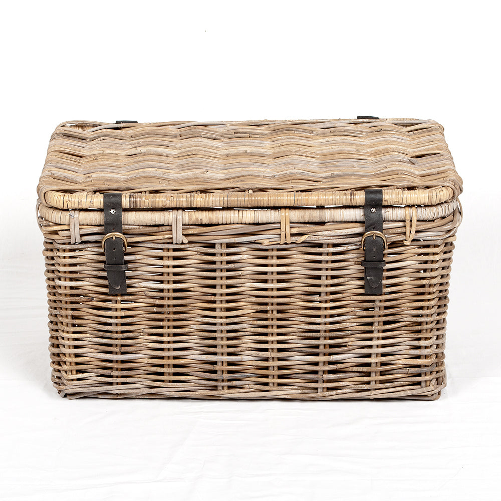 Rattan Truhe RESSY Grey ca. L70cm Couchtisch