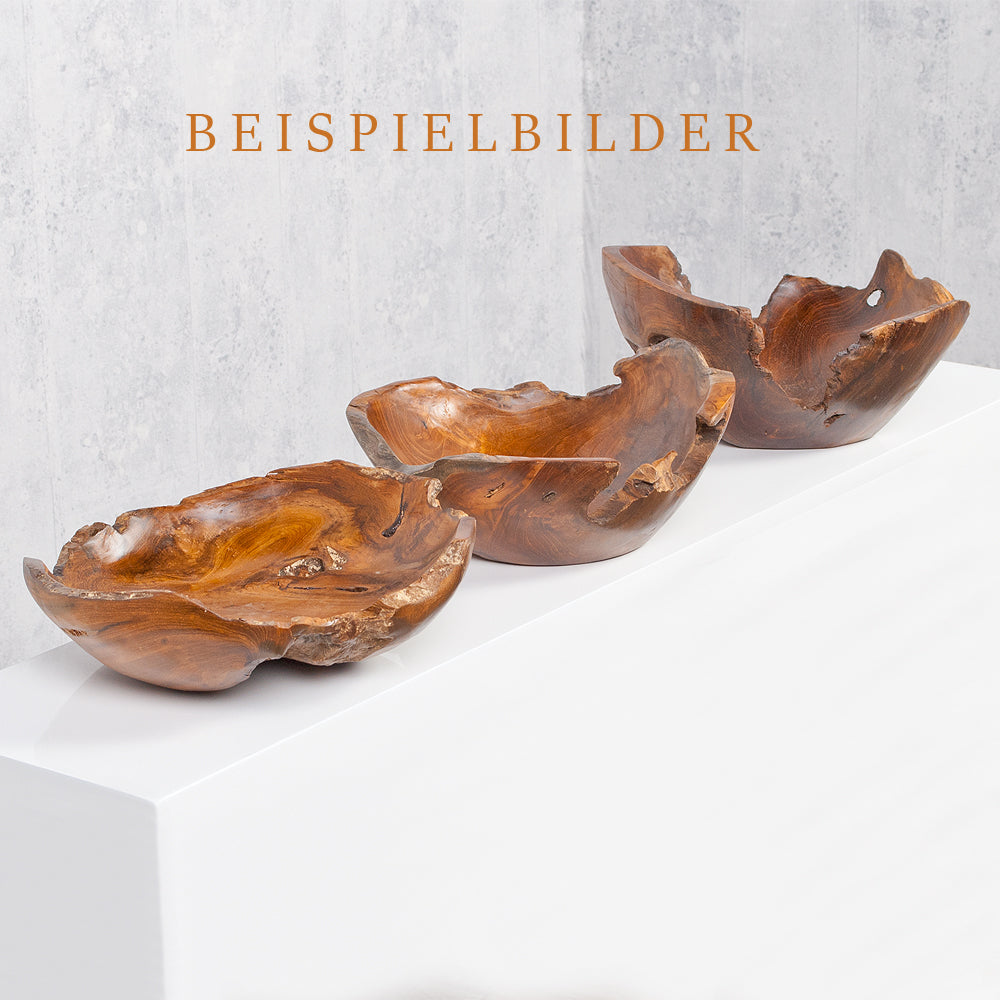 Schale TURKU Ø ca.: 30cm aus massivem Teak-Wurzelholz