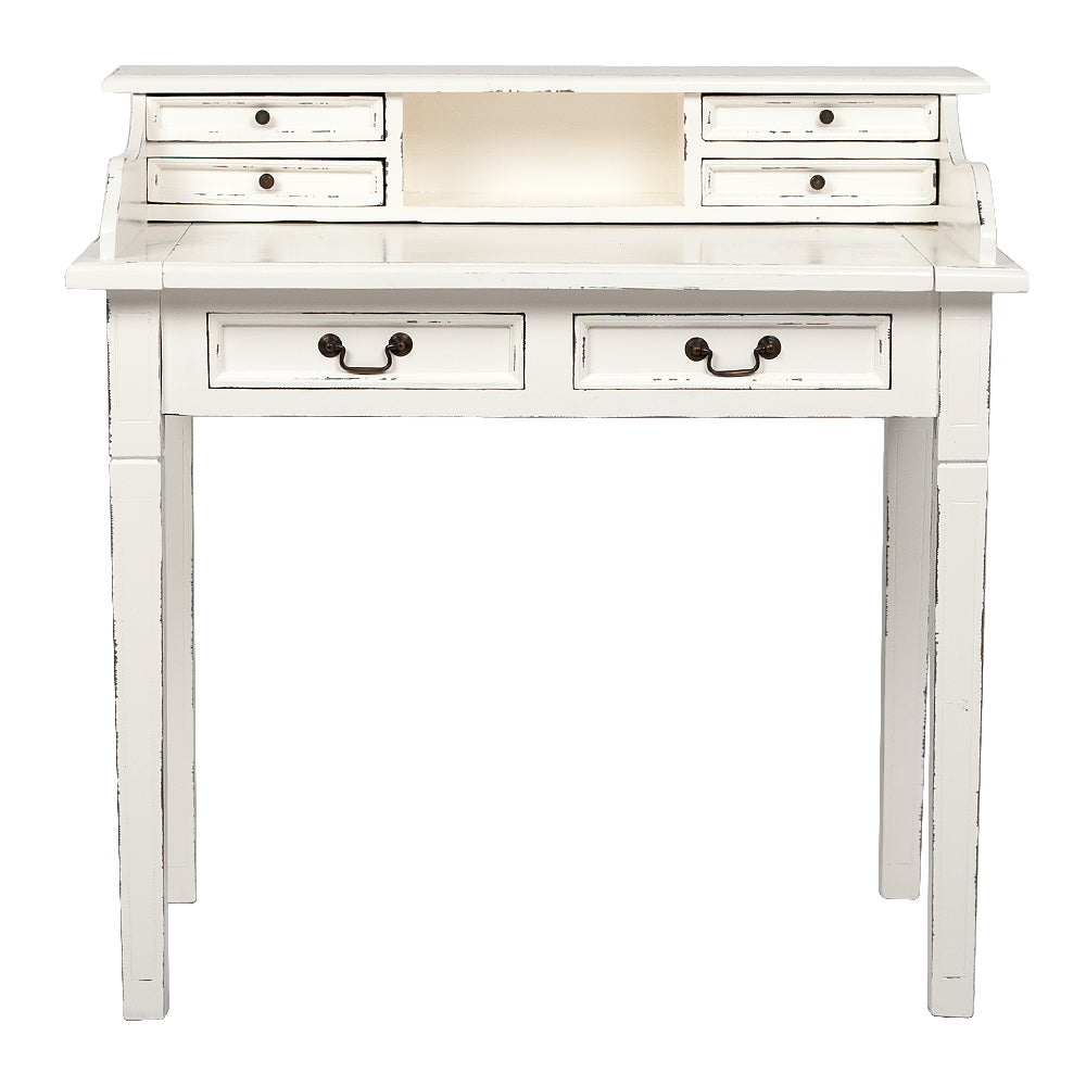 Sekretär ILENA Antik-White ca. L100cm Mahagoni