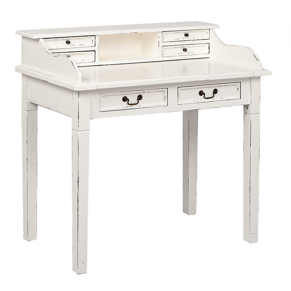 Sekretär ILENA Antik-White ca. L100cm Mahagoni