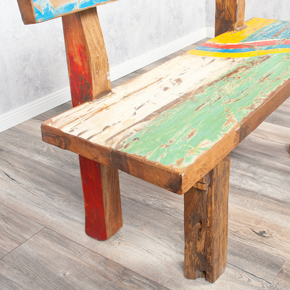 Sitzbank WICKIE recyceltes Holz ca. L110cm