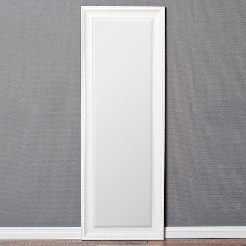 Eleganter Spiegel COPIA Pur-Weiß 140x50cm Holzrahmen