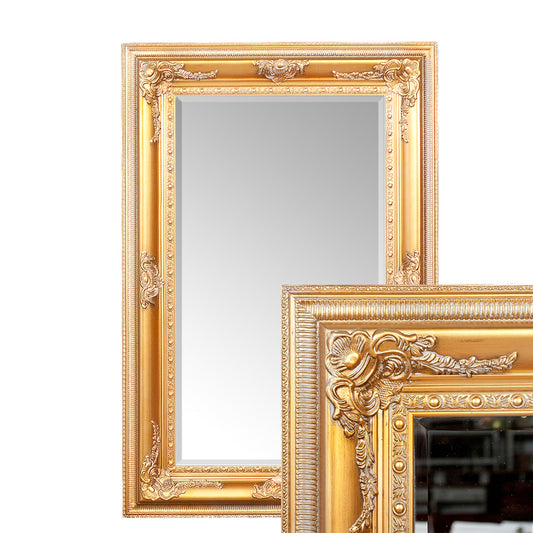 Exklusiver Barock Spiegel EVE Antik-Gold 200x110cm Holzrahmen