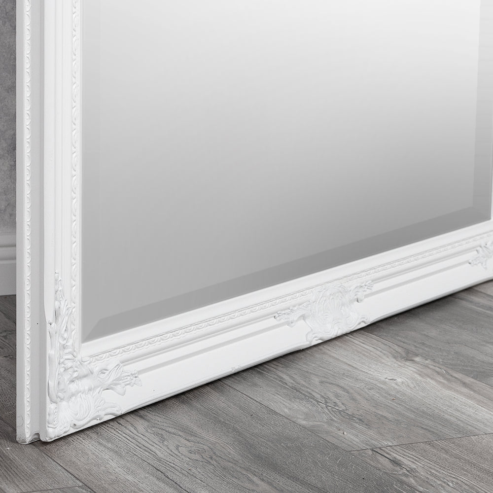 Eleganter Spiegel HOUSE barock Antik-Weiß 180x100cm Holzrahmen