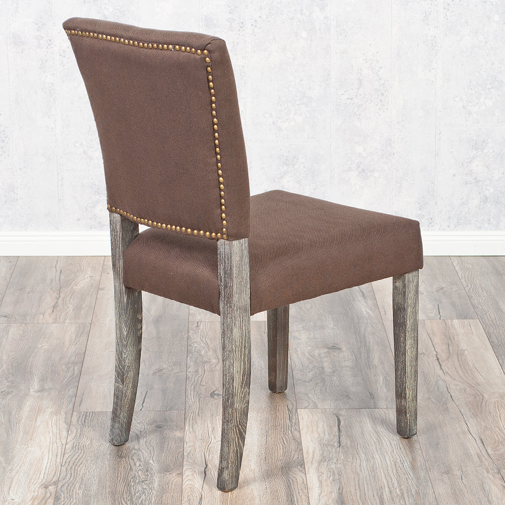Stuhl NEW RETRO mit Stoffbezug Seal-Brown