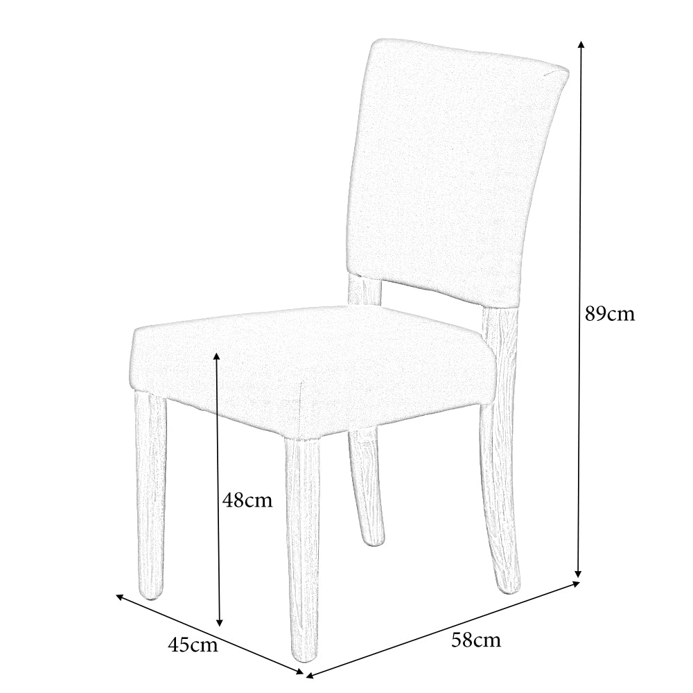 Stuhl NEW RETRO mit Stoffbezug Seal-Brown