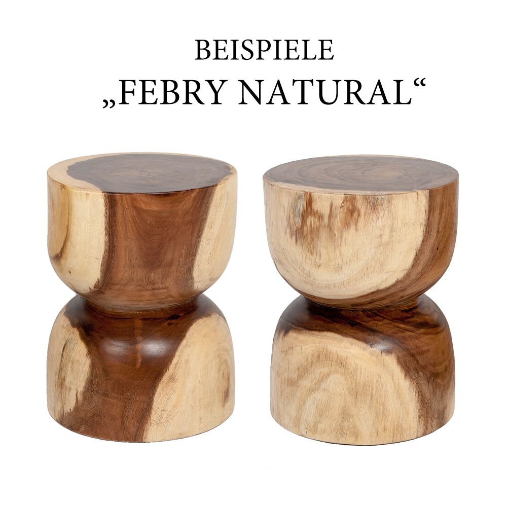 Suar Hocker FEBRY-natural ca. H45cm