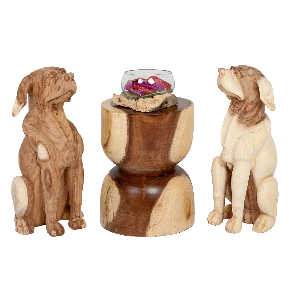 Suar Hocker FEBRY-natural ca. H45cm