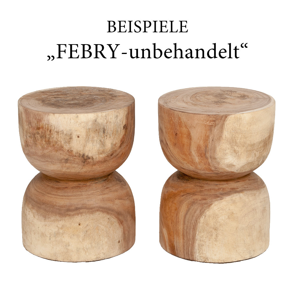 Suar Hocker FEBRY-unbehandelt ca. H45cm