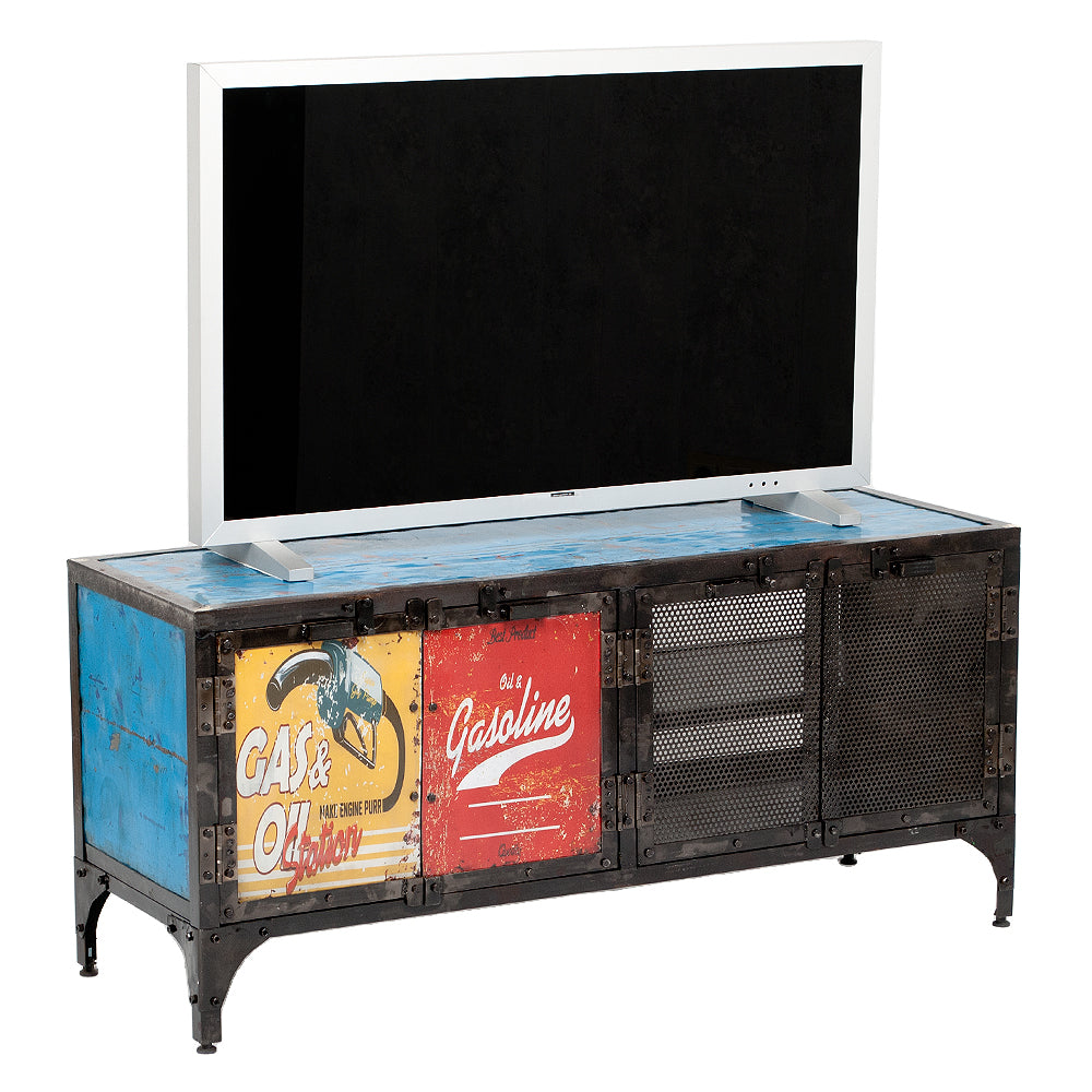 Individuelles TV-Board LOGAM-GASOLINE ca. L120cm recyceltes Metall