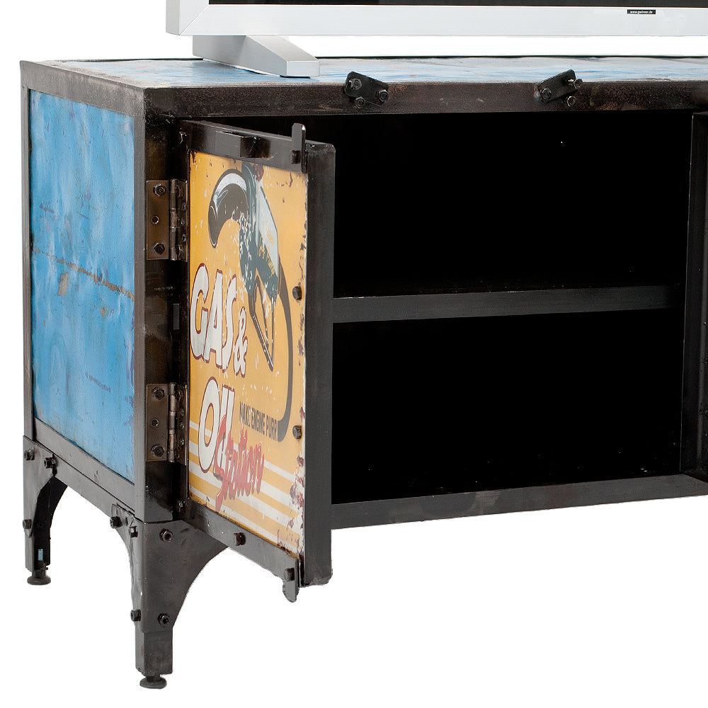 Individuelles TV-Board LOGAM-GASOLINE ca. L120cm recyceltes Metall