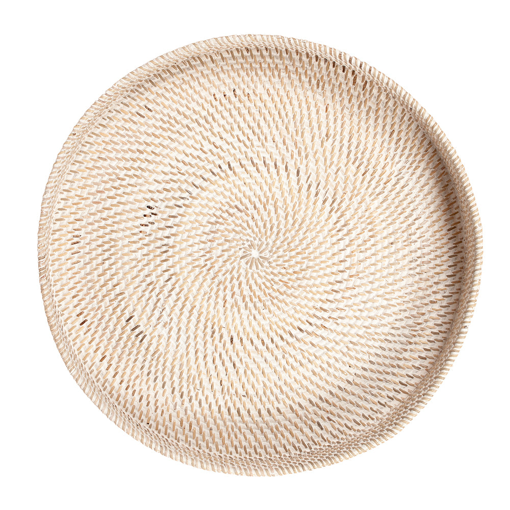 Tablett LOMBOK White Wash D40cm