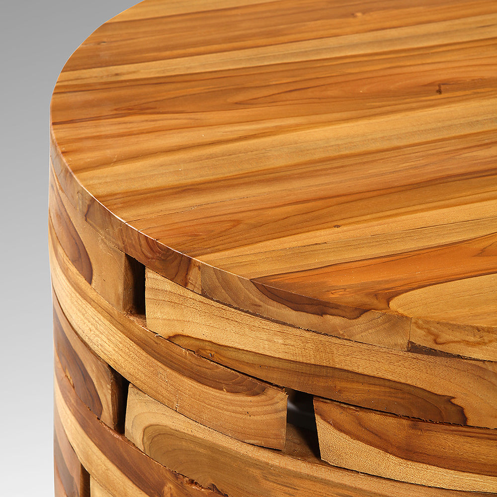 Teak Couchtisch CRETTO ca. D90cm Natural