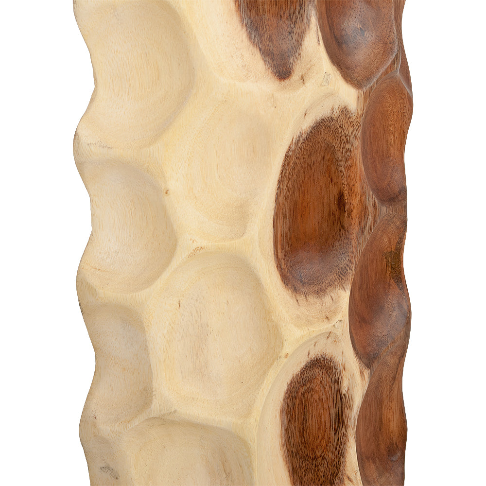 Individuelle Design Deko-Säule PATUNG-B ca. H185cm Teakholz