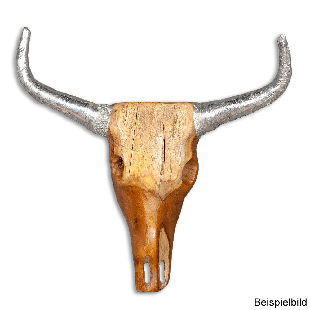 Teak Deko-Schädel CABRA