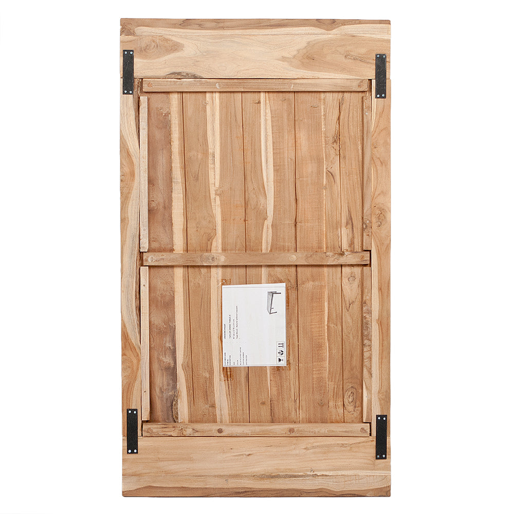 Teak Esstischplatte TAPLOK │ Stärke 40mm (20+20mm) aufgedoppelt │ verschiedene Größen