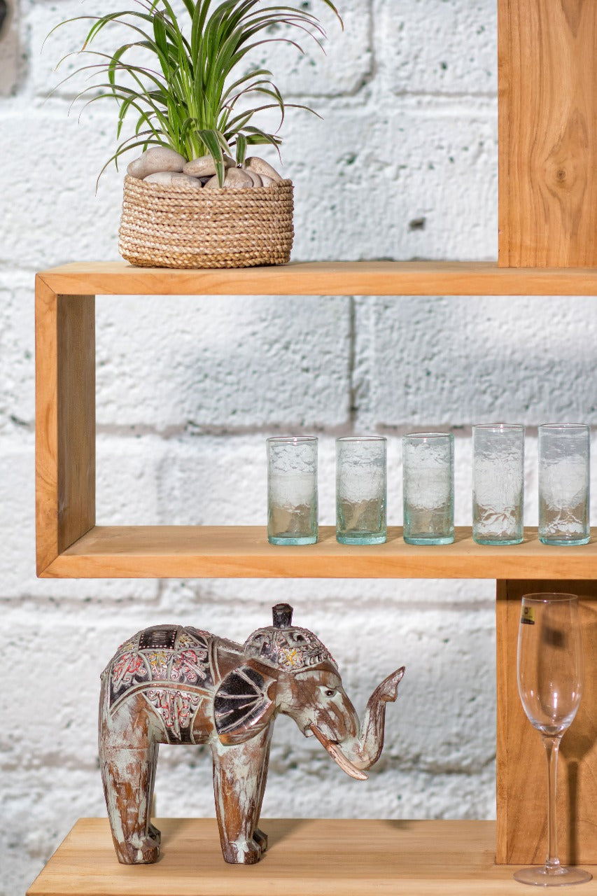 Impolsantes Design-Regal ESTANTE ca.H200cm Teakholz Raumteiler