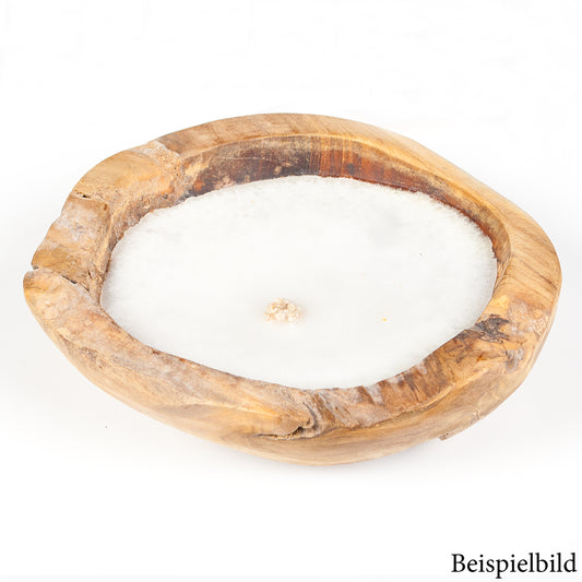 Teak-Schale LILIN Ø ca. 30cm inkl. Kerze