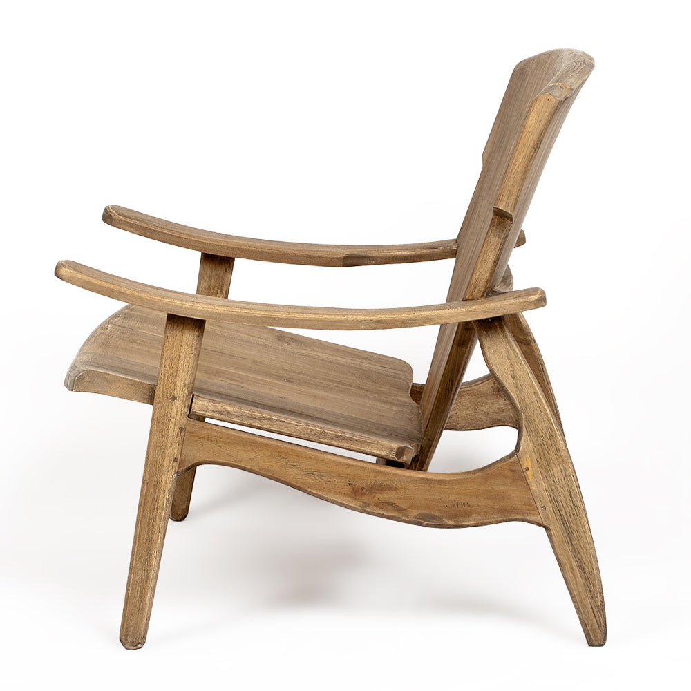 Design Lounge-Stuhl BRASIL 71x77x72cm (BxHxT) Natural Teak