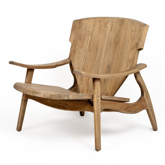 Design Lounge-Stuhl BRASIL 71x77x72cm (BxHxT) Natural Teak