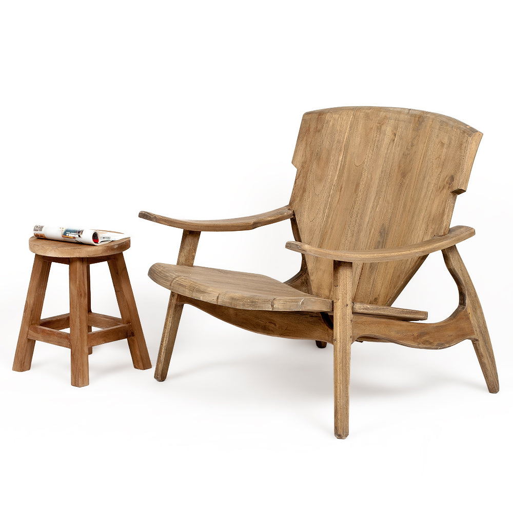 Design Lounge-Stuhl BRASIL 71x77x72cm (BxHxT) Natural Teak