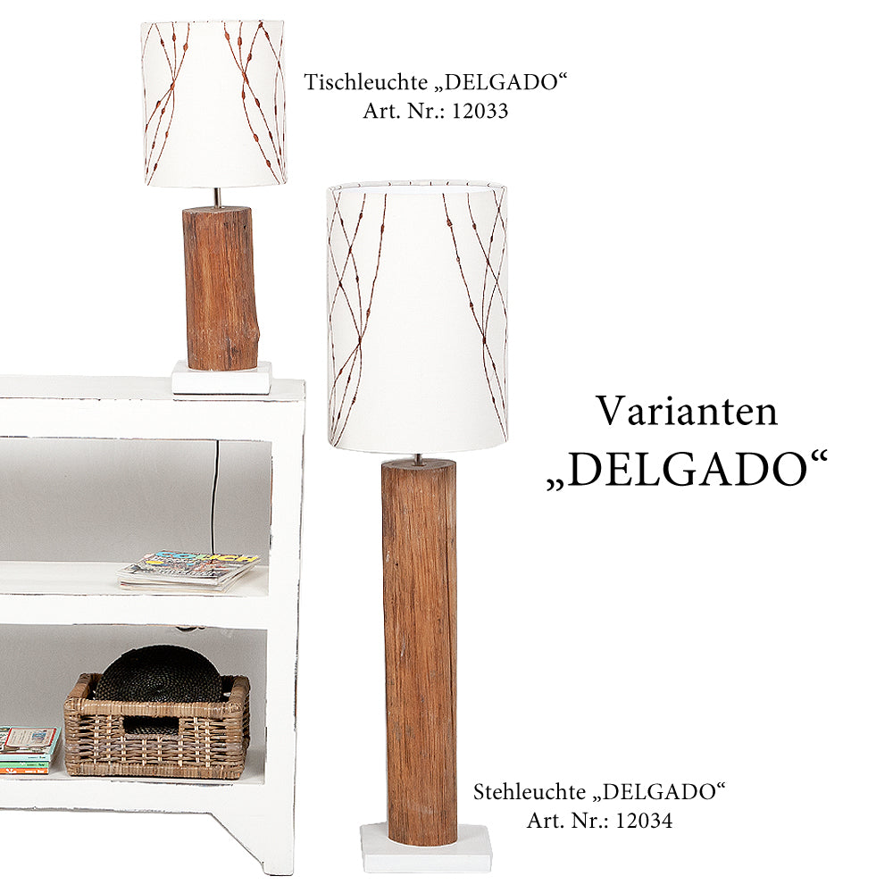 Teak Stehleuchte DELGADO ca.110cm Stehlampe