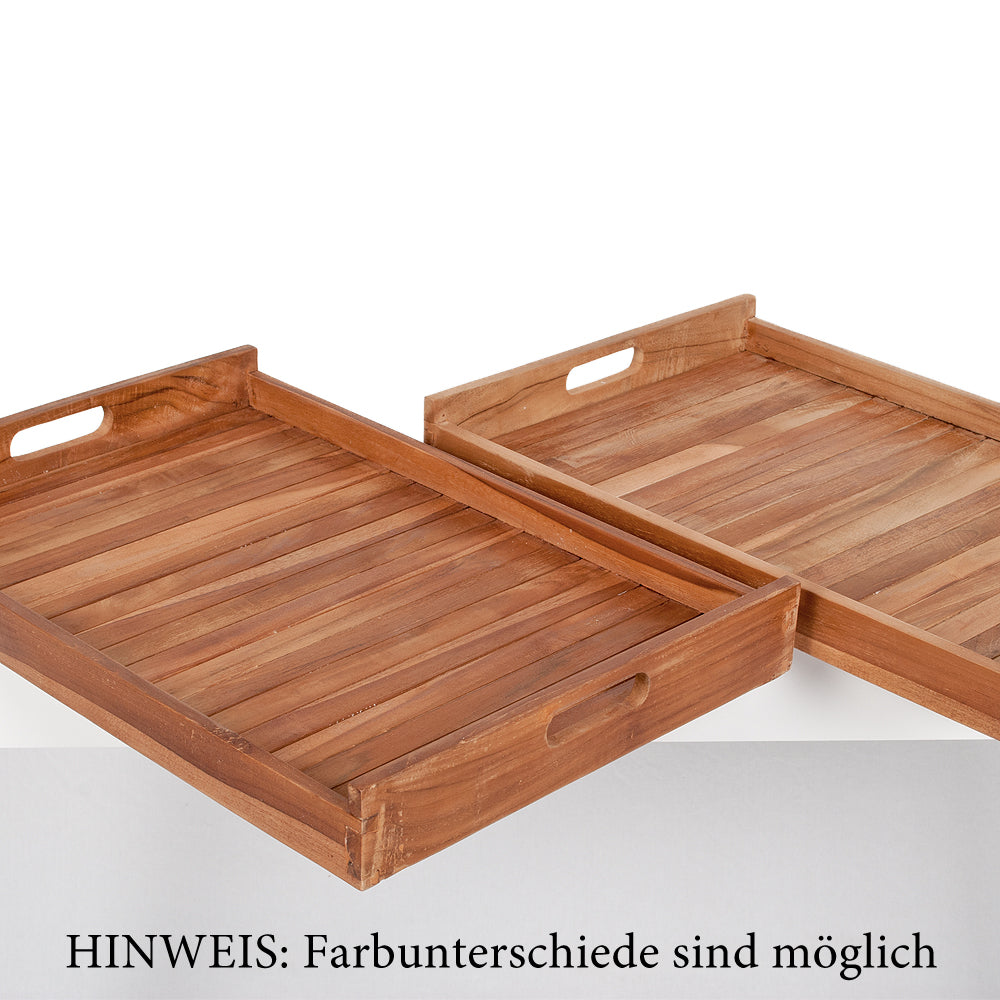 Teak Tablett BANDEJA-SMALL Natural ca. L54cm