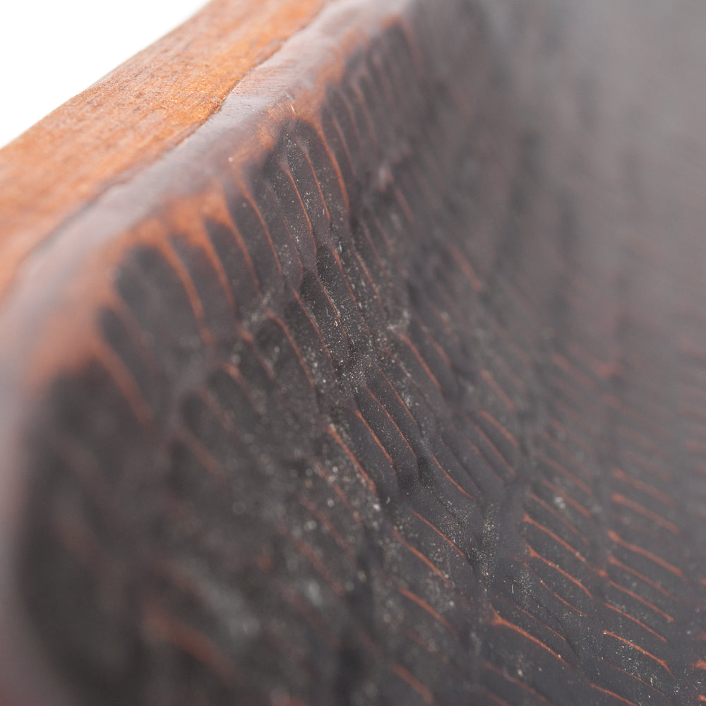 Teak & Kupfer Deko-Schale TEMBAGA-Zero ca. 60cm Natural