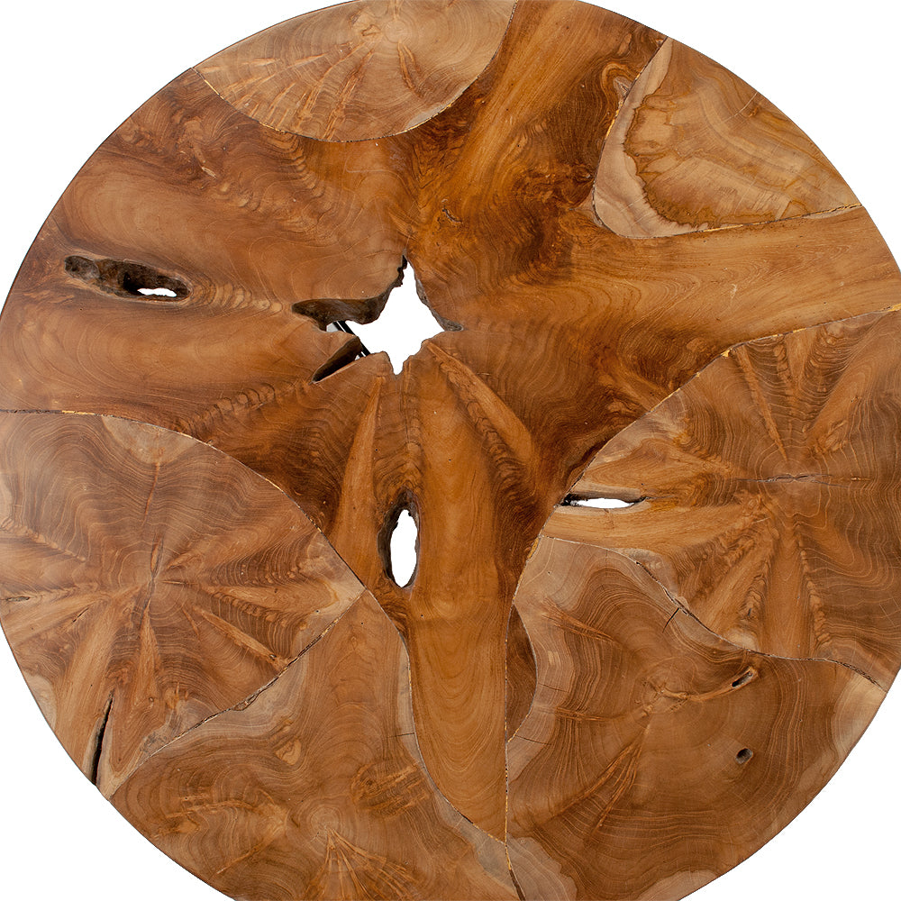 Individueller Teakwurzel Couchtisch LISTA 80cm Natural