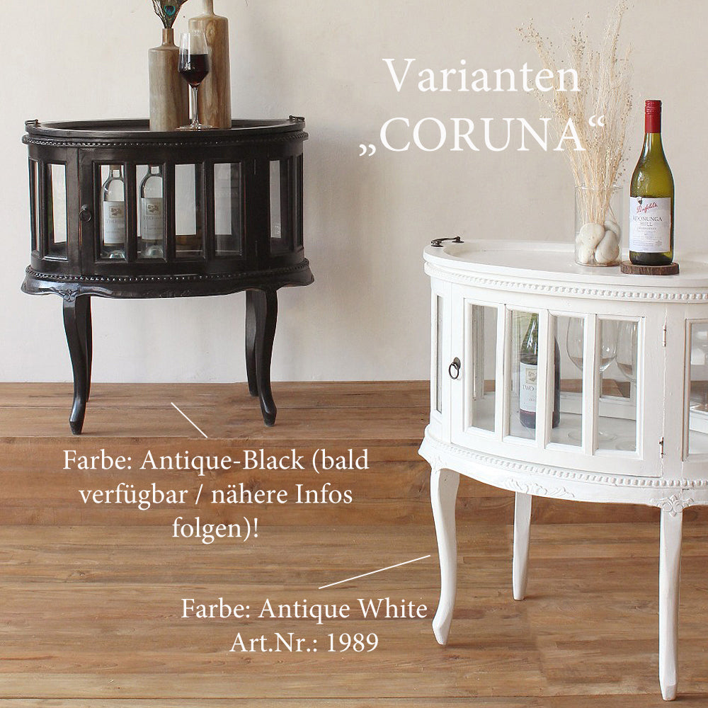 Barschrank CORUNA Mahagoni Antique White