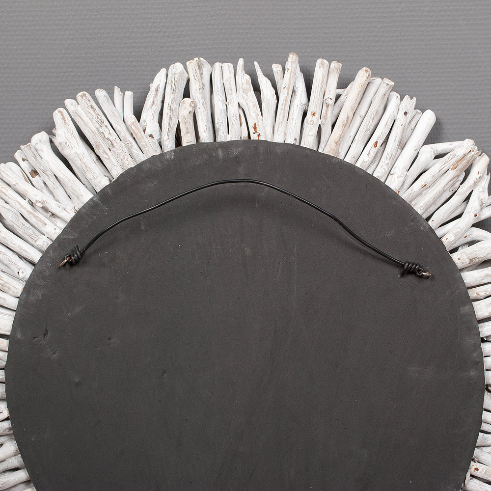 Wand-Deko-Objekt BULAT White Wash Ø ca. 70cm Treibholz
