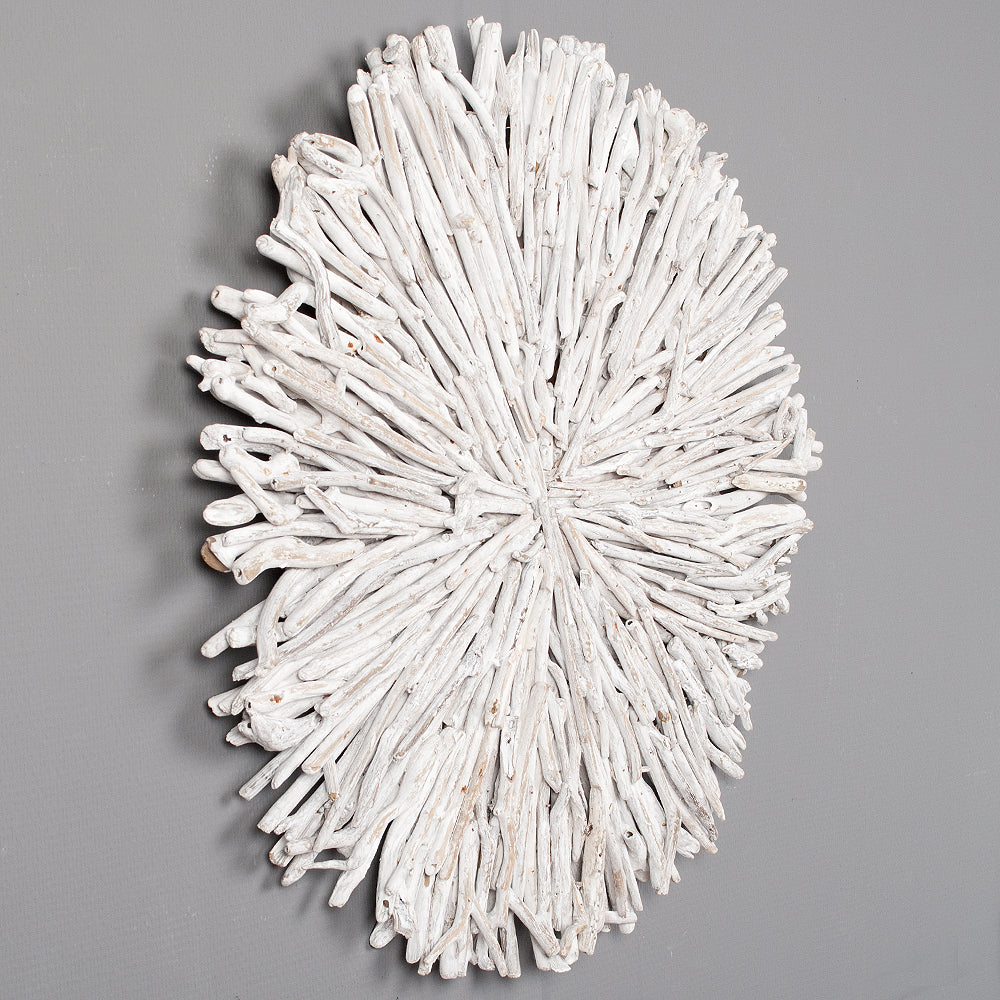 Wand-Deko-Objekt BULAT White Wash Ø ca. 70cm Treibholz