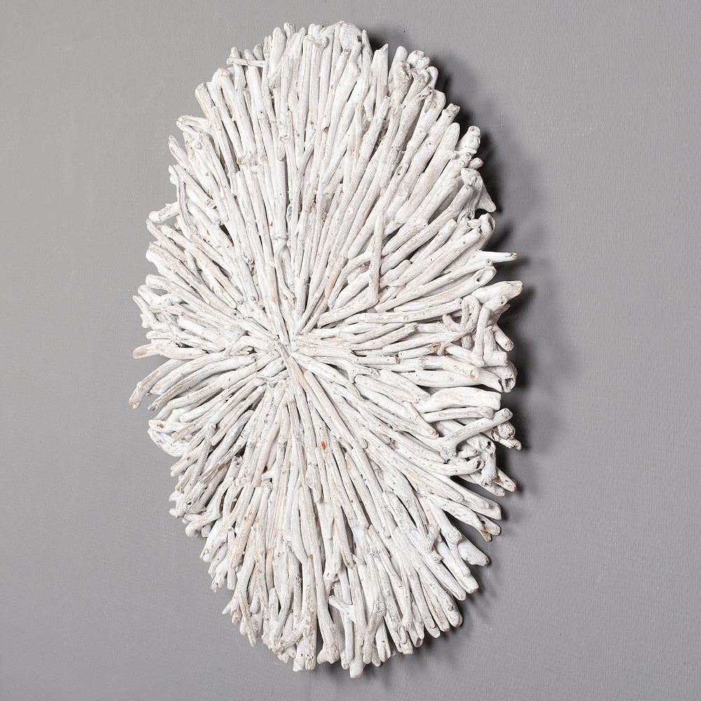 Wand-Deko-Objekt BULAT White Wash Ø ca. 70cm Treibholz