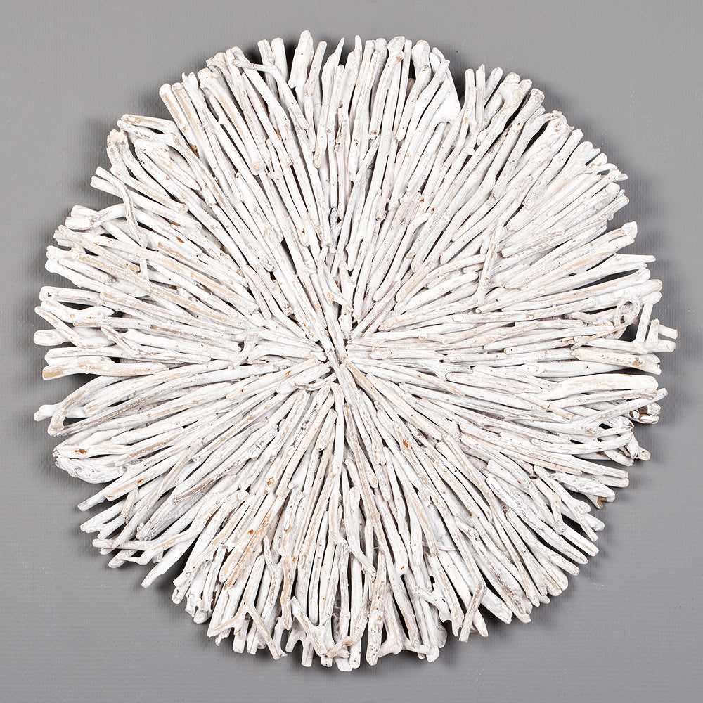 Wand-Deko-Objekt BULAT White Wash Ø ca. 70cm Treibholz