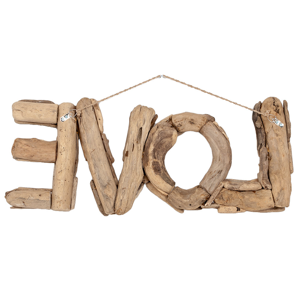Wand-Deko-Objekt LOVE Natural ca. L70cm Treibholz