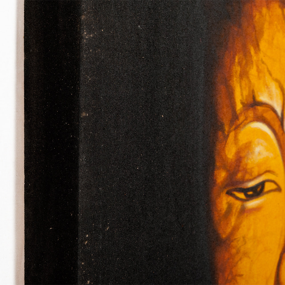 Wandbild BUDDHA 60x60cm auf Leinwand Handmade Holzrahmen