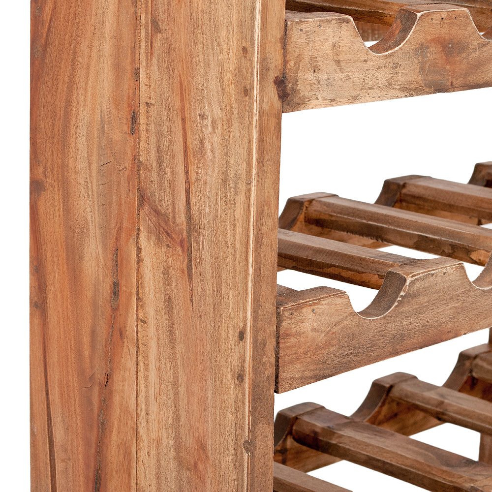 Weinregal TINI H85cm Rustic-Grey Mahagoni