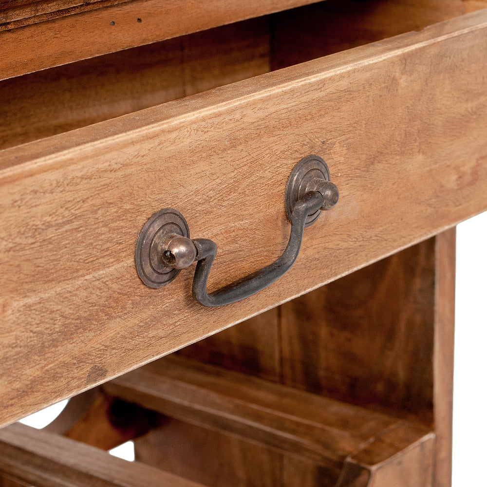 Weinregal TINI H85cm Rustic-Grey Mahagoni