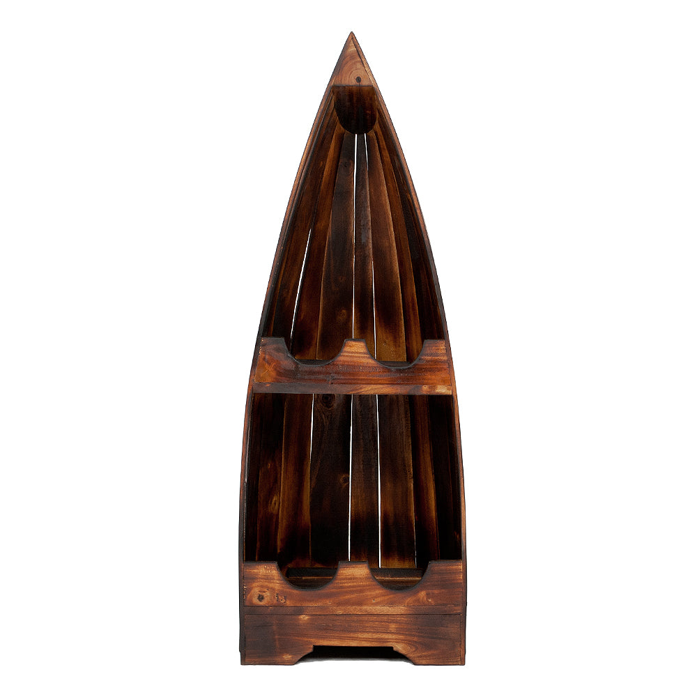 Weinregal VINO-M 100cm Geflammt Mahagony Bootsregal