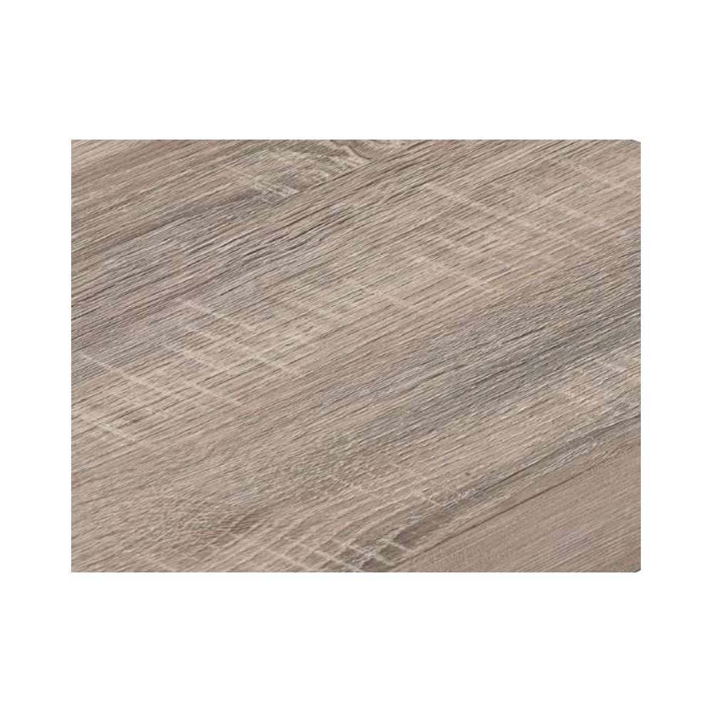 Moderner Couchtisch GRIGIO 74cm hellgrau Eichen-Optik Metallgestell
