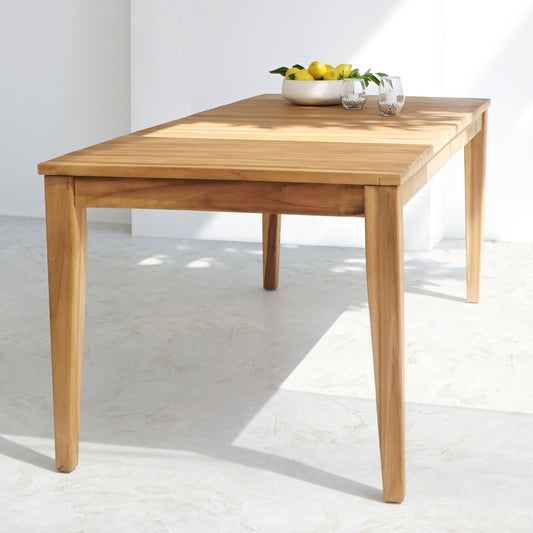 Teak-Esstisch LUKA 200x90 cm massiv Outdoor Indoor