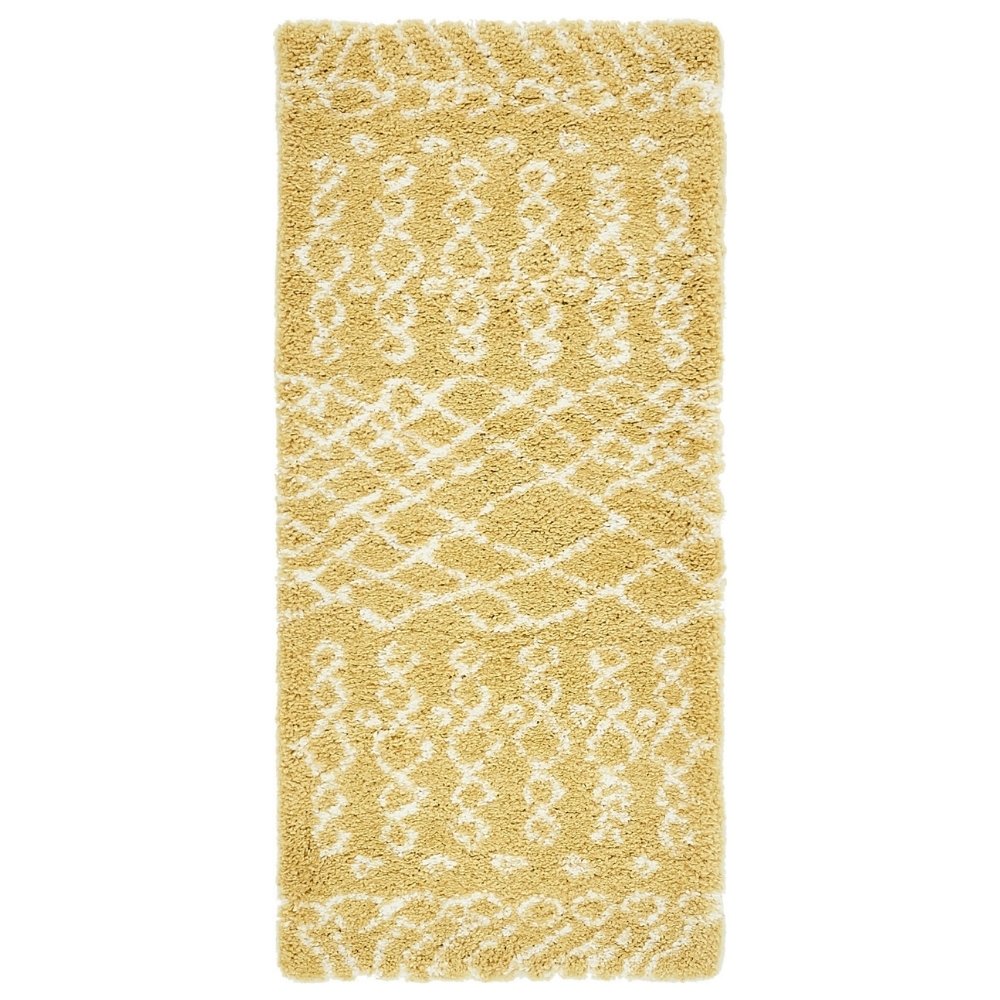 Teppich MARA Shaggy Läufer Vanille 80x185 cm