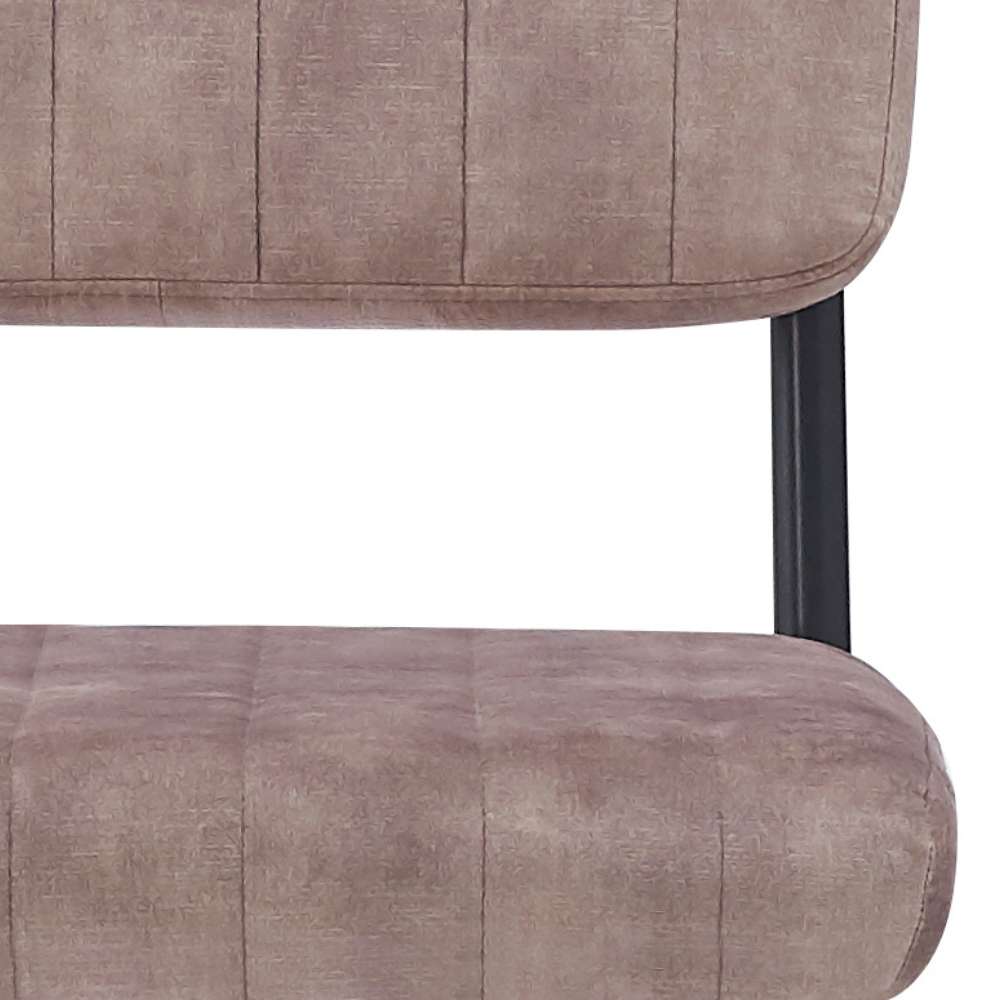 Klassiker Freischwinger LIBERA creme Samt Metallgestell schwarz