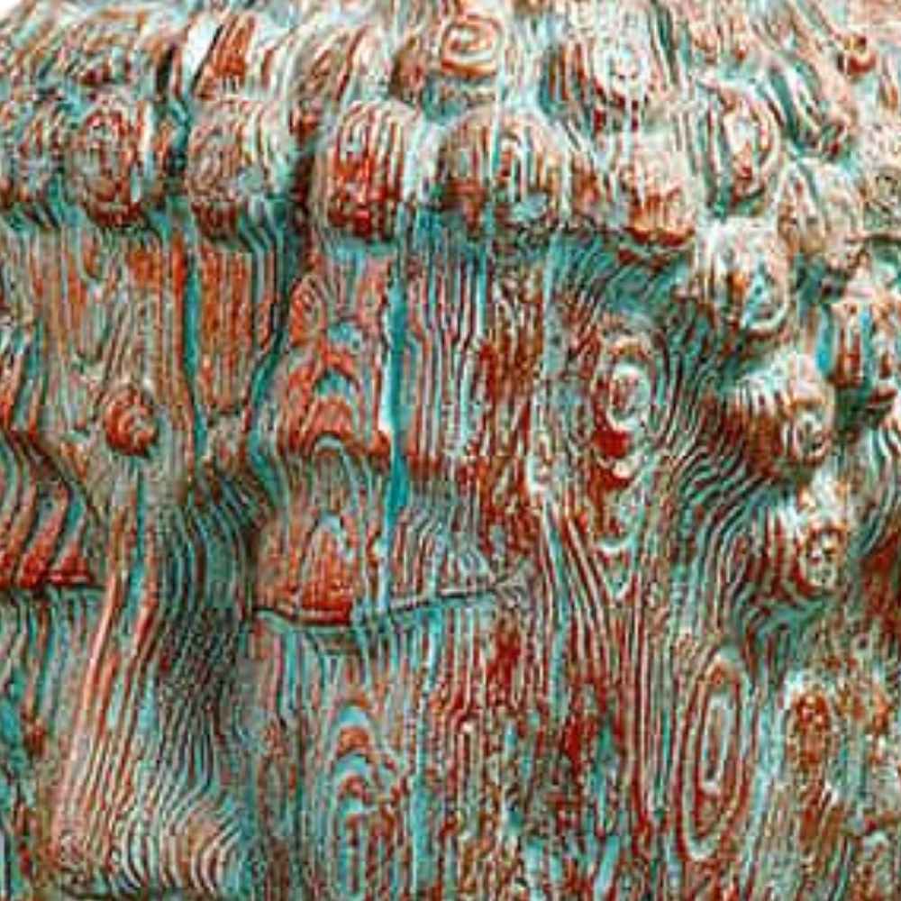 Exklusiver Buddha Kopf BESAR ca. H110cm kupfer-grün Outdoor Indoor